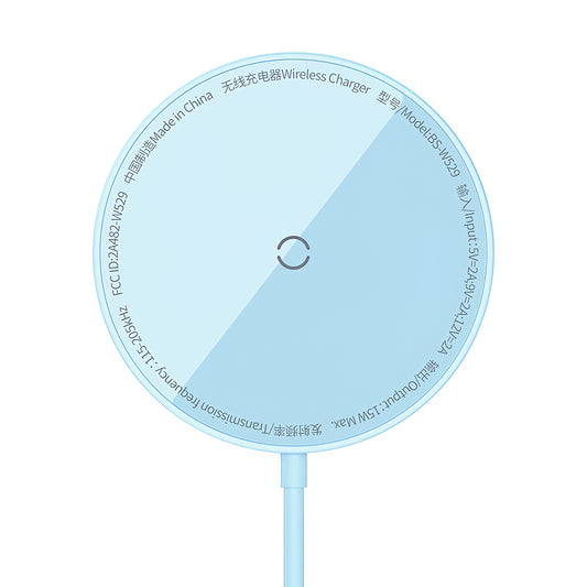 Drahtloses Netzwerk-Ladegerät Baseus Simple Simple Mini 3, 15 W, 1,67 A, blau CCJJ040303