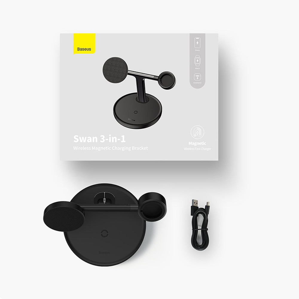 Baseus Swan 3in1 Wireless Netzladegerät, 20W, 1.67A, P10221302113-Z1