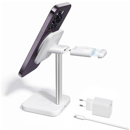 Drahtloses Netzladegerät ESR HaloLock 3in1, 15W, 1.67A, Weiß