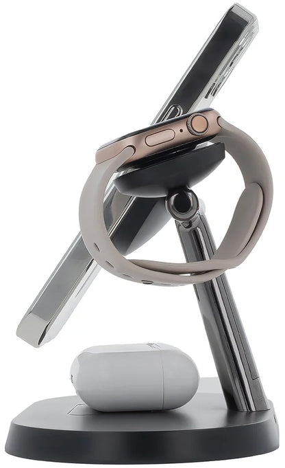 MaXlife MXWC-03 3in1 Wireless Network Charger, 15W, 1.67A, Black