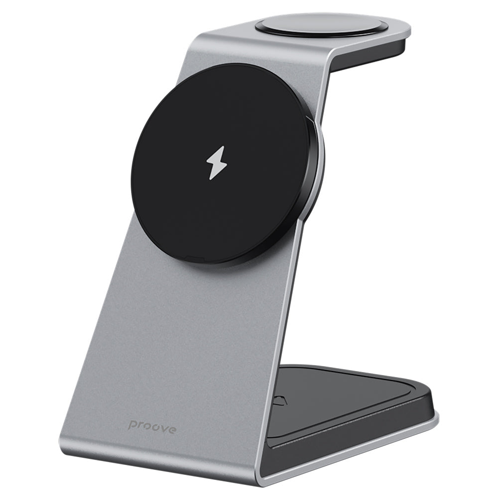 Wireless Netzladegerät Proove Omni Power 3in1, 15W, 1.67A, Grau WSOP15020003