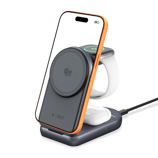 Wireless-Netzteil Tech-Protect A53 3in1, 25W, Grau