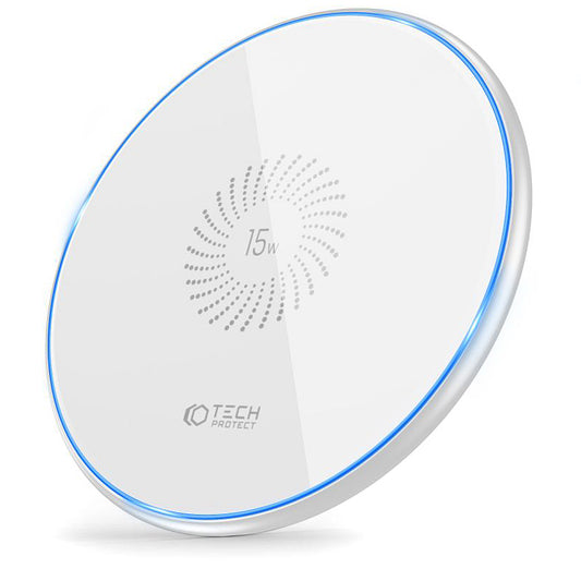 Tech-Protect Wireless-Netzwerk-Ladegerät QI15W-C1, 15 W, 1,67 A, Weiß THP1414