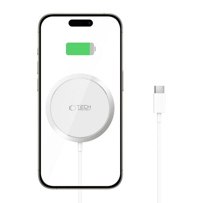 Tech-Protect Wireless Network Charger QI15W-A34, 15 W, 1,67 A, Weiß