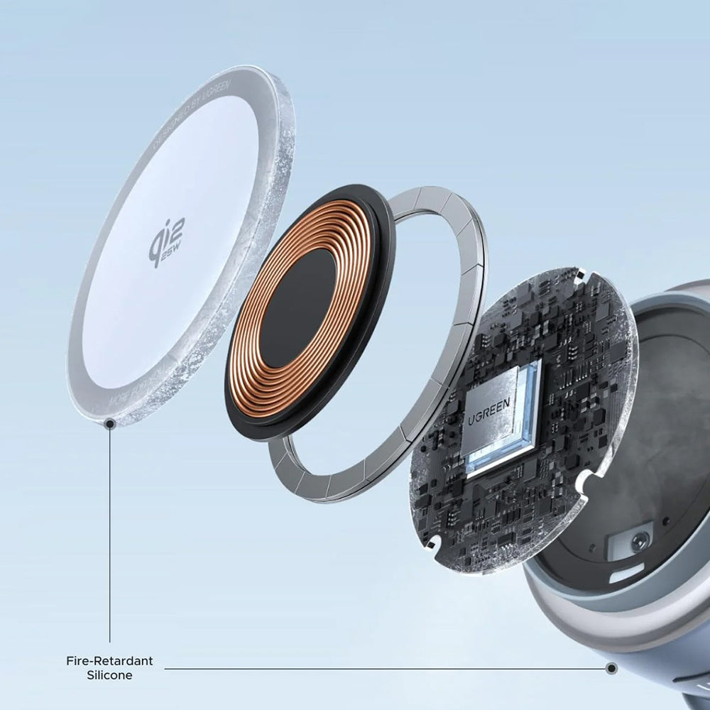 UGREEN W713 2in1 Wireless Netzladegerät, 25W, Blau