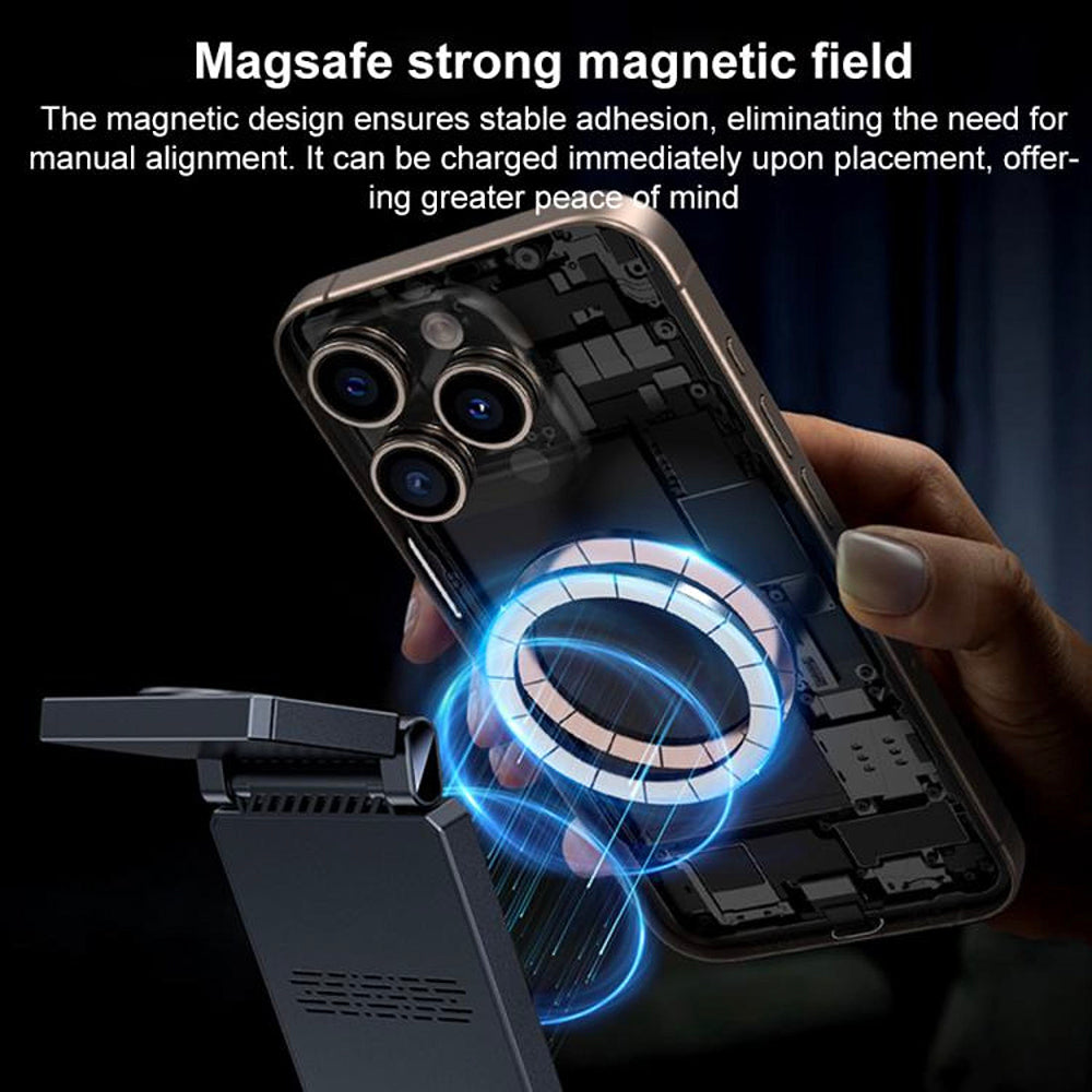 Drahtloses Netzladegerät Yesido DS25 3in1, 15W, 1.67A, Schwarz