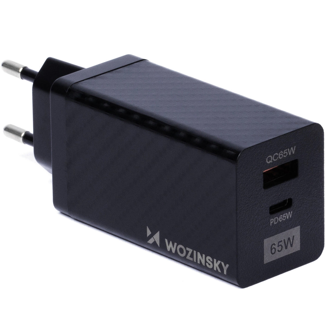 Netzwerkladegerät WZK WWCG01, 65 W, 3 A, 1 x USB-A - 1 x USB-C, Schwarz