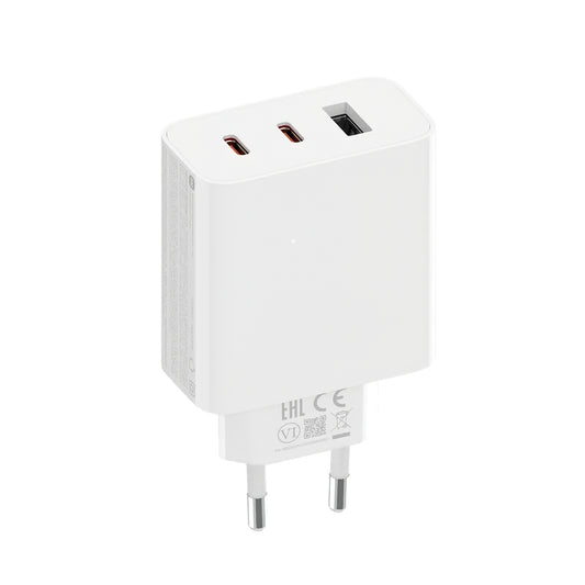 Xiaomi Netzwerkladegerät 2C1A GaN, 67 W, 3 A, 1 x USB-A – 2 x USB-C, Weiß