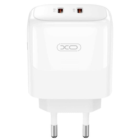 Netzwerkladegerät XO Design L140, 35 W, 3 A, 2 x USB-C, Weiß