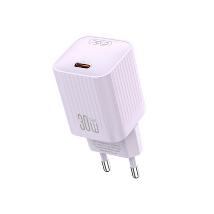 XO Design L148 Network Charger, 30W, 3A, 1 x USB-C, Purple