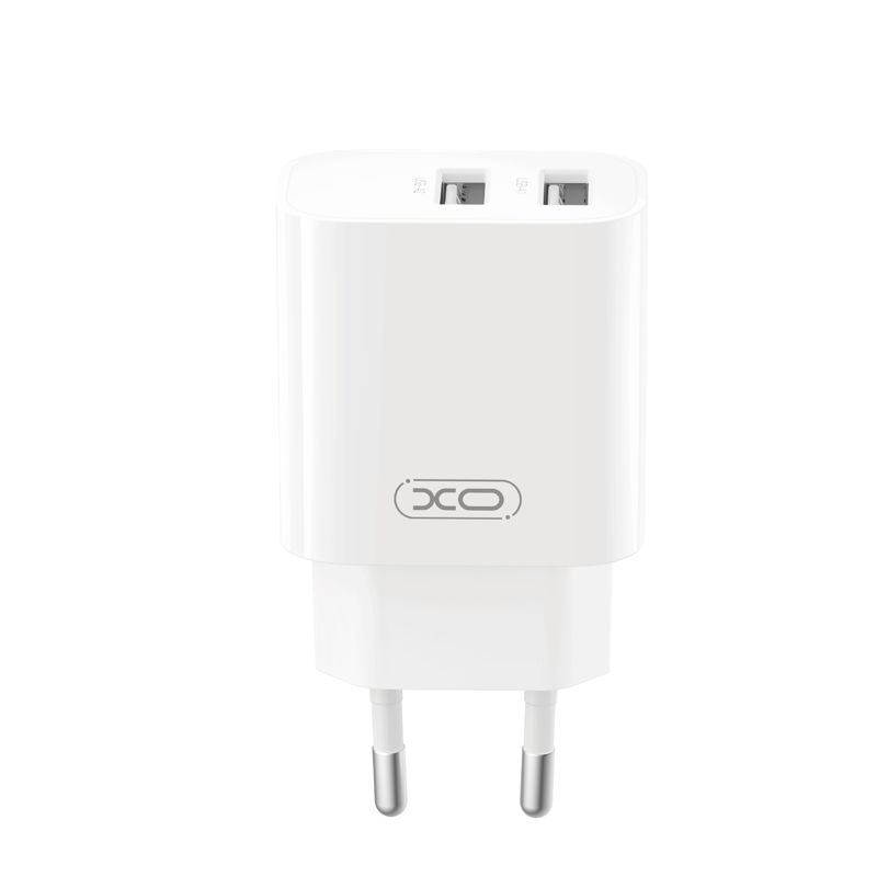 XO Design CE55 Netzladegerät, 12 W, 2,4 A, 2 x USB-A, Weiß