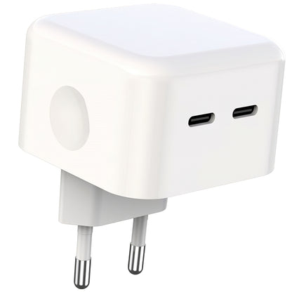 Netzwerkladegerät XO Design L102, 35 W, 3 A, 2 x USB-C, Weiß