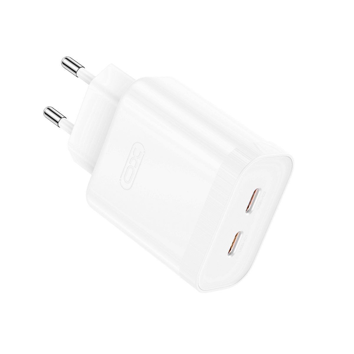 Netzwerkladegerät XO Design L105, 35 W, 3 A, 2 x USB-C, Weiß