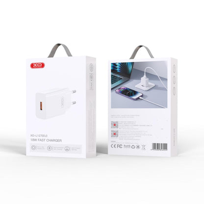 Netzladegerät XO Design L127, 18W, 3A, 1 x USB-A, Weiß
