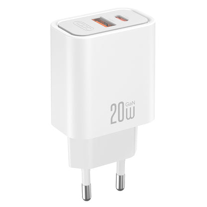 Netzteil XO Design CE40, 20W, 3A, 1 x USB-A - 1 x USB-C, Weiß
