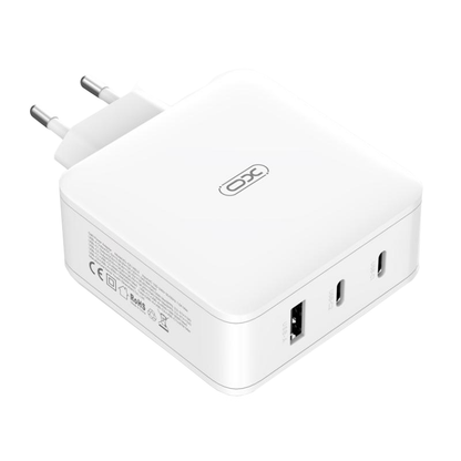Netzteil XO Design CE14, 100W, 3,25A, 1 x USB-A - 2 x USB-C, Weiß