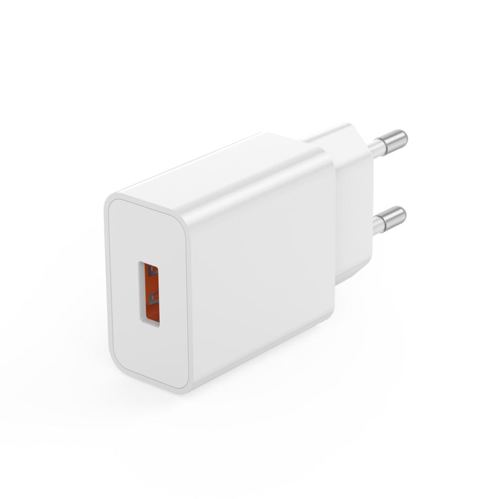 Netzladegerät XO Design L127, 18W, 3A, 1 x USB-A, Weiß