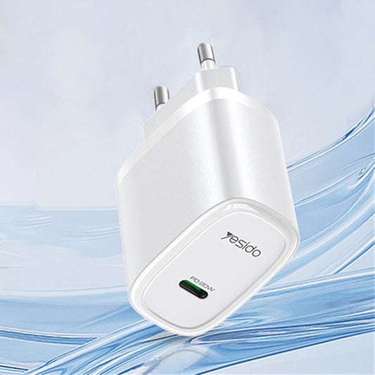 Netzladegerät Yesido YC57, 20W, 3A, 1 x USB-C, Weiß