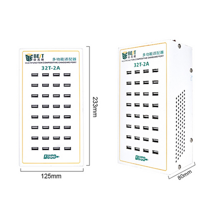 Ladestation Best 32T-2A, 2A, 32 x USB-A, Weiß