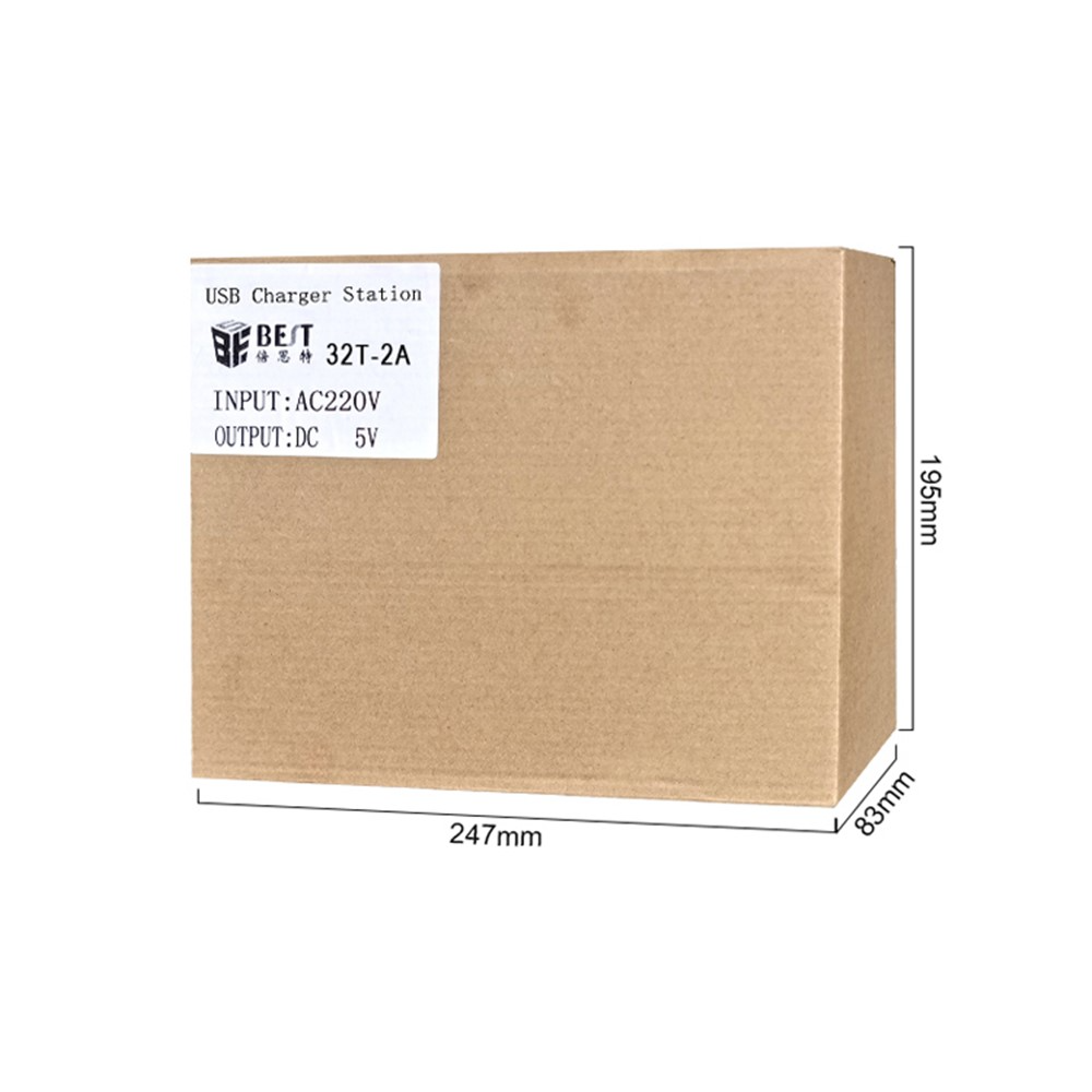 Ladestation Best 32T-2A, 2A, 32 x USB-A, Weiß