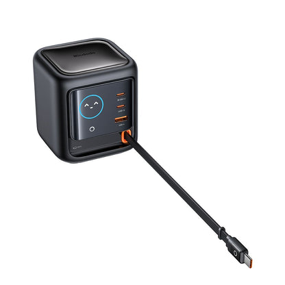 Ladestation mit USB-C-Kabel Mcdodo FreeGo CH-1391 Display, 100W, 5A, 1 x USB-A - 2 x USB-C, Schwarz