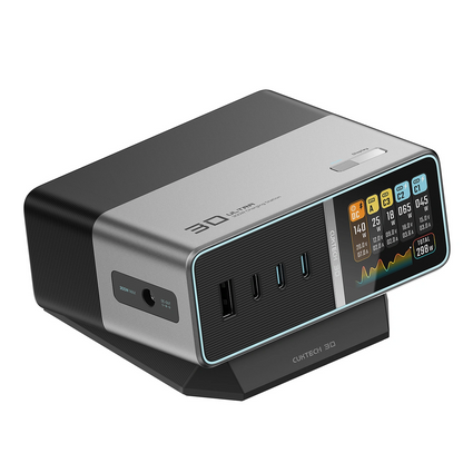 Ladegerät Station Cuktech TA3005U, 300W, 1 x DC - 1 x USB-A - 3 x USB-C, Grau