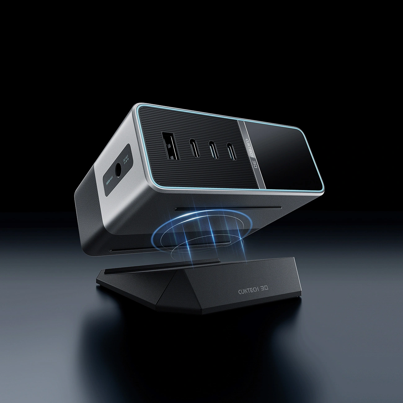 Ladegerät Station Cuktech TA3005U, 300W, 1 x DC - 1 x USB-A - 3 x USB-C, Grau