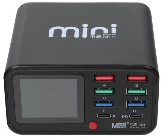 Ladestation MaAnt Dianba Mini, 75W, 2 x USB-C - 6 x USB-A, Schwarz