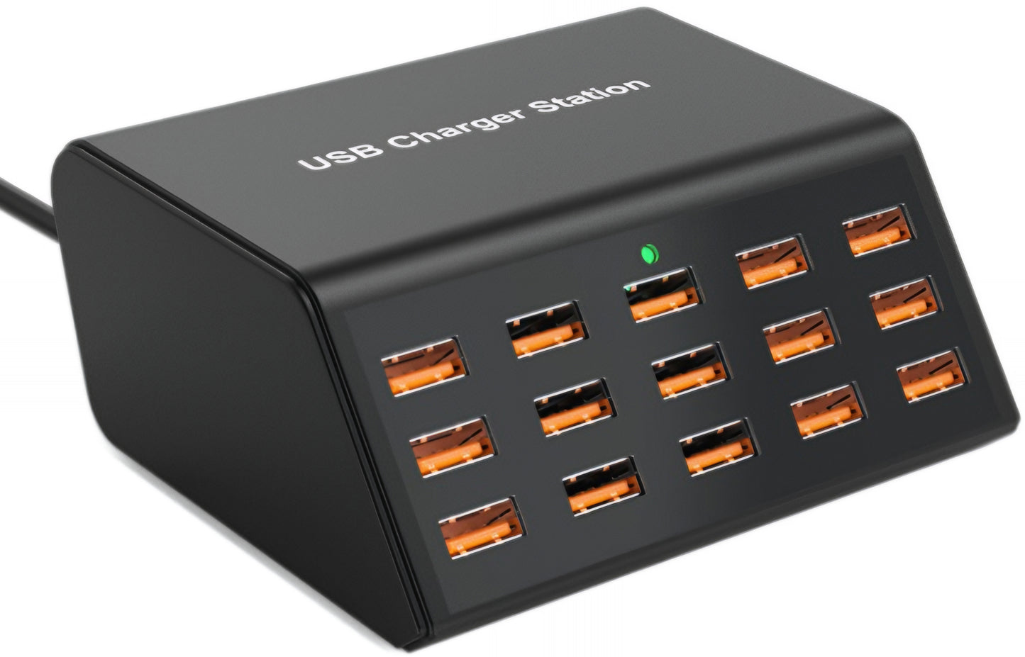 OEM Ladestation HW15, 100W, 2A, 15 x USB-A, Schwarz
