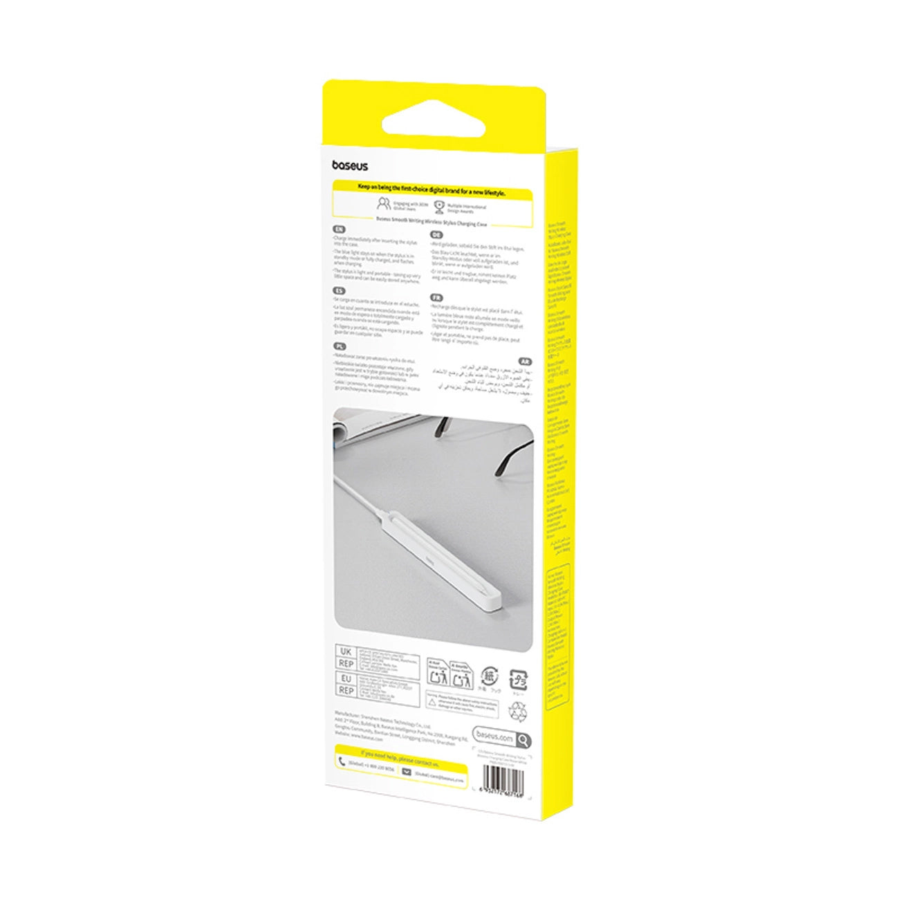 Baseus Wireless-Ladegerät für Touchpen Smooth Writing Stylus, Weiß P80015907213-00