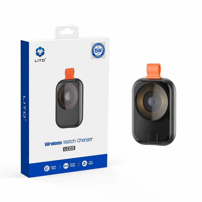 Wireless-Ladegerät Lito LC03 für Apple Watch Series, Schwarz