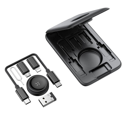 Drahtloses Ladegerät McDodo CH-2440 8in1 für Apple Watch Series, Schwarz