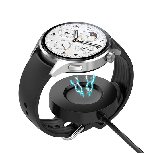 Wireless-Ladegerät Techsuit TXC6 für Xiaomi Watch S1 Pro, USB-A, Schwarz