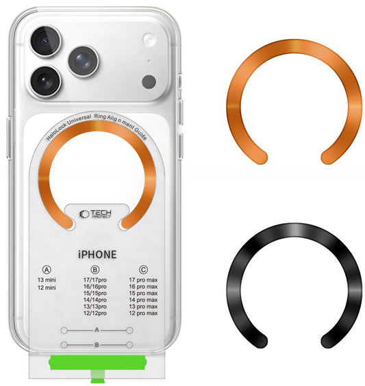 Metallsticker Tech-Protect MMP-210, Set 2 Stück, Schwarz Orange