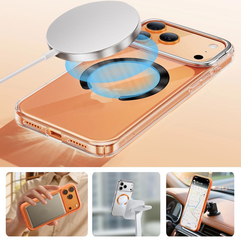 Metallsticker Tech-Protect MMP-210, Set 2 Stück, Schwarz Orange