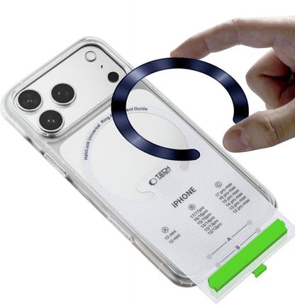 Metallsticker Tech-Protect MMP-210, Set 2 Stück, Blau Silber