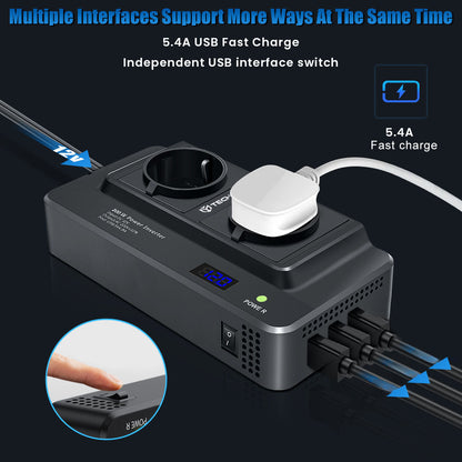 Auto-Elektroinverter Techsuit PowerDriveX, 200W