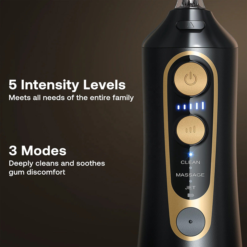 Bitvae C6 Munddusche, Schwarz Gold