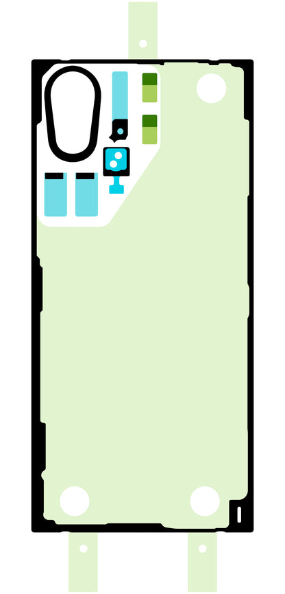 Klebeset für Akkudeckel Samsung Galaxy S22 Ultra 5G S908, Service Pack GH82-27490A