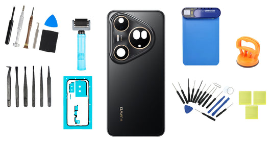 Kit Akkuabdeckung Huawei Pura 80 Ultra Golden Black Service Pack und Spezielle Service-Werkzeuge