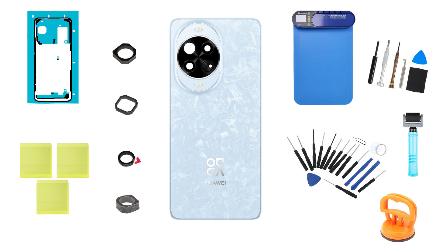 Huawei nova 14 Pro Crystal Blue Batteriegehäuse-Kit Service Pack und dedizierte Servicewerkzeuge