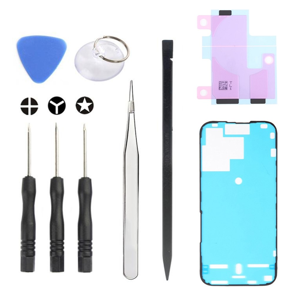 Jiafa Reparaturset JF-8162 für den Austausch des Akkus Apple iPhone 15 Pro, 9in1