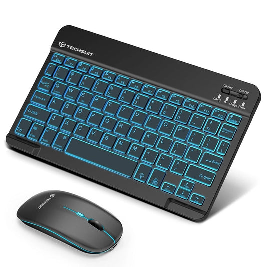 Wireless Tastatur-Maus-Set Techsuit AirCombo WKM1, BT / Wi-Fi, Schwarz