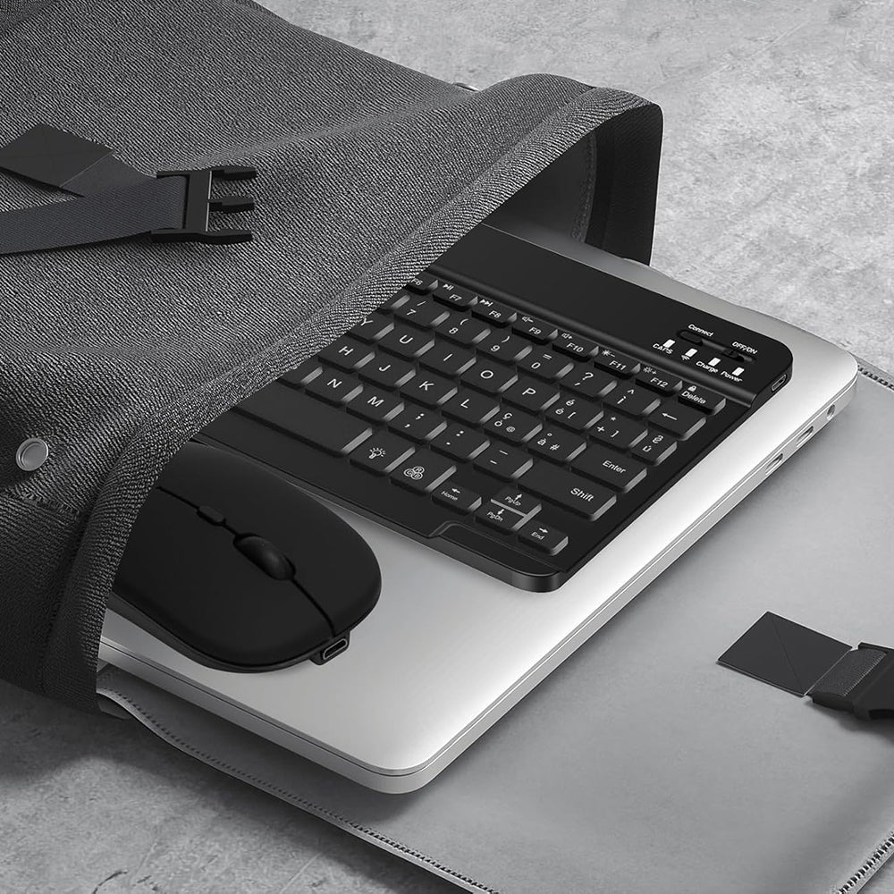 Wireless Tastatur-Maus-Set Techsuit AirCombo WKM1, BT / Wi-Fi, Schwarz