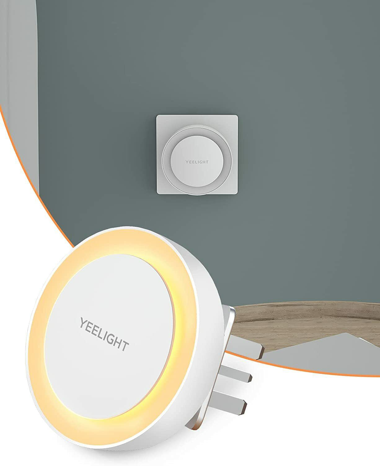Yeelight LED-Nachtlicht mit Stecker, 0.5W, 2500K, Sensor, UK-Version, Weiß YLYD11YL