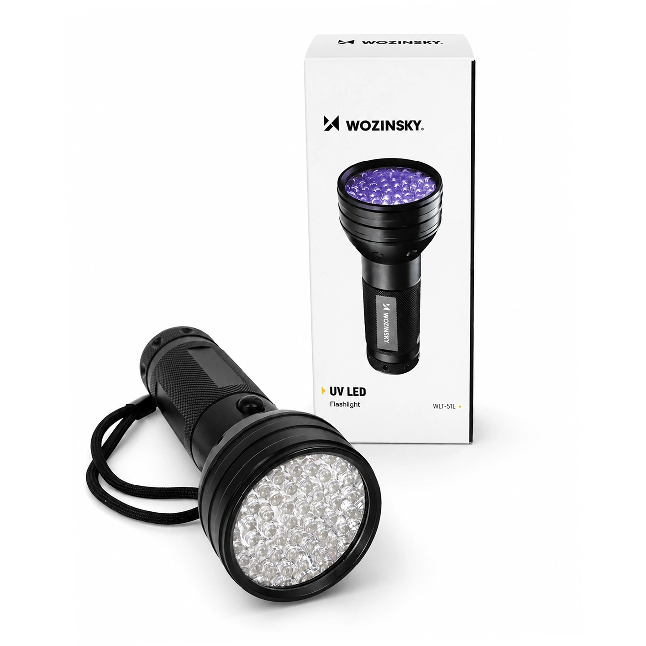 UV-LED-Taschenlampe WZK WLT-51L, IP65