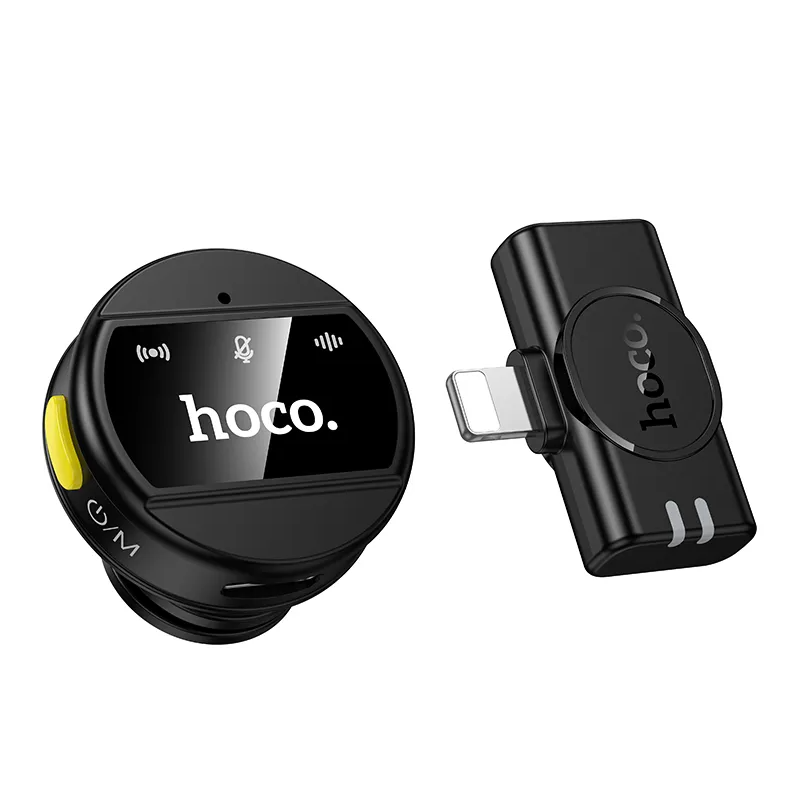 Lavaliermikrofon HOCO L21, Lightning, Schwarz