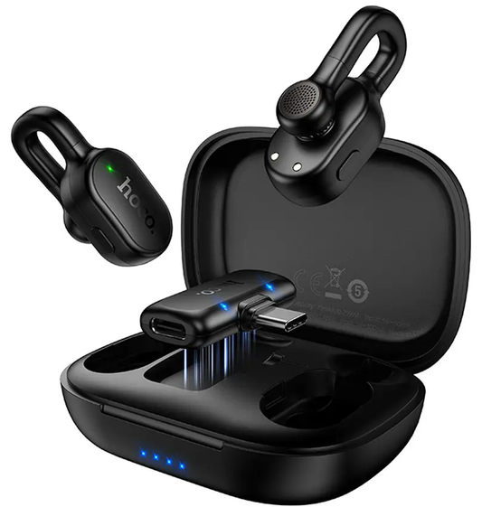 Lavaliermikrofon HOCO L27, USB-C, 2er-Set, Schwarz