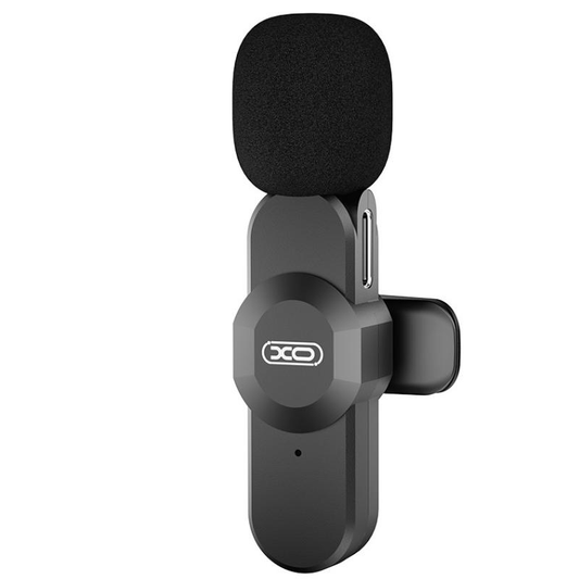 Lavaliermikrofon XO Design MC13, USB-C / Lightning, Schwarz