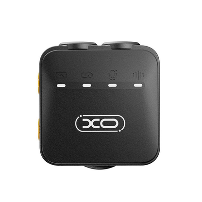 Lavaliermikrofon XO Design MC15 Dual, USB-C / Lightning, 2er-Set, Schwarz